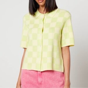 UGG Jeannie Checkerboard Terry Button-down Shirt size XL